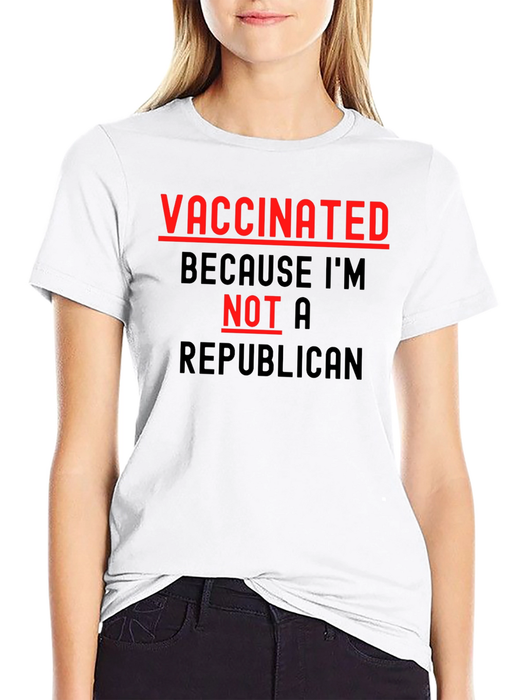 Vaccinated Not a Republican T-Shirt