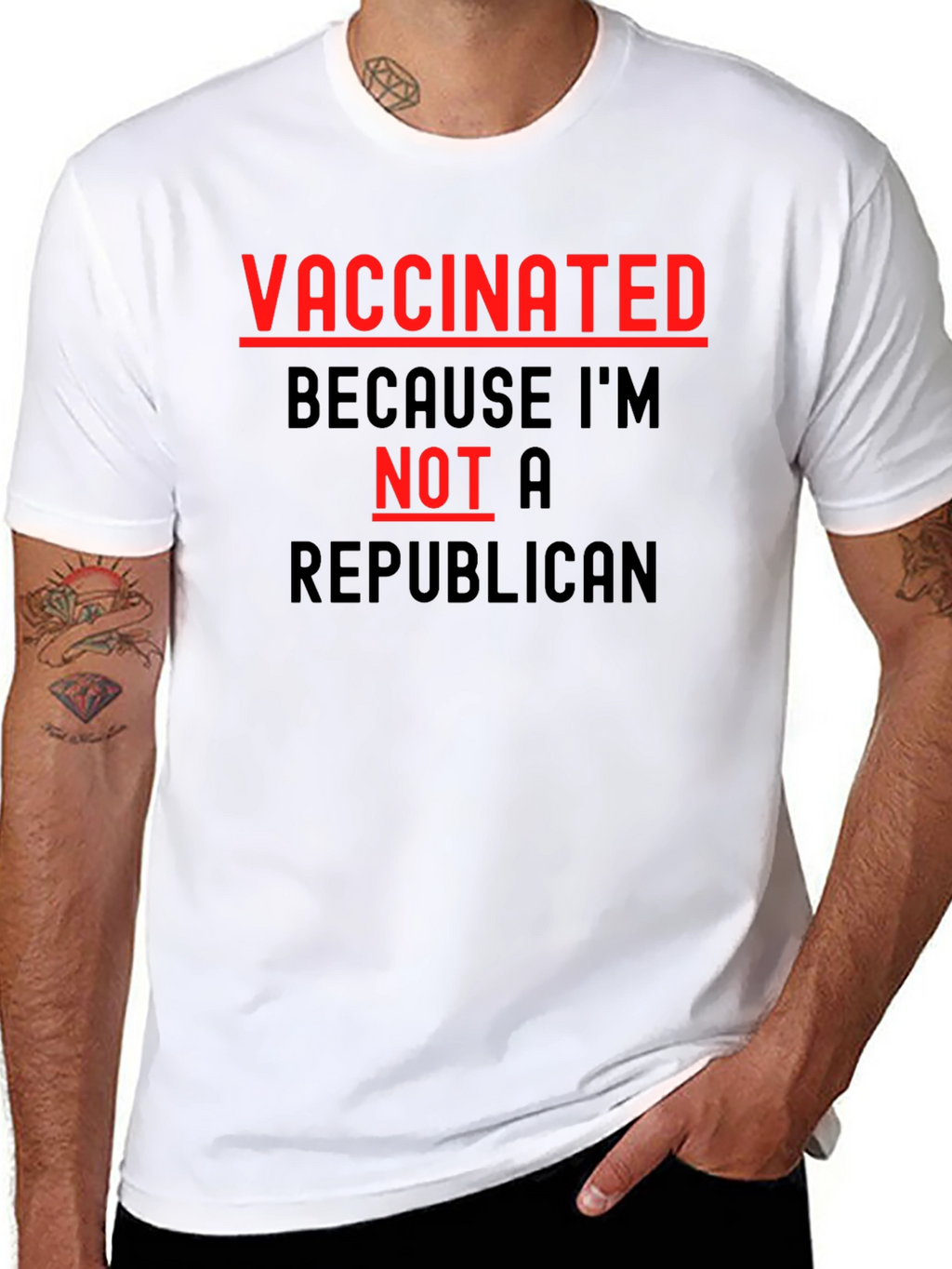 Vaccinated Not a Republican T-Shirt