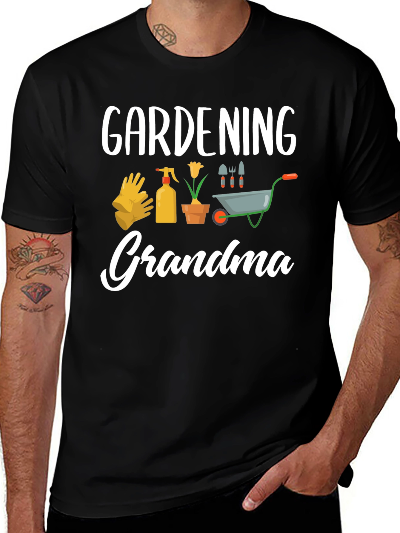 Gardening Grandma Graphic T-Shirt - Gardener Gift