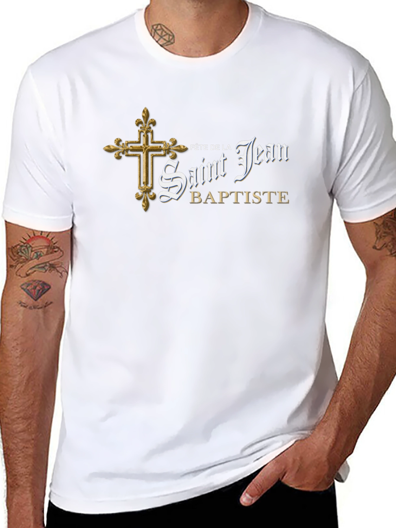 Fête de la Saint Jean Baptiste Black T-Shirt