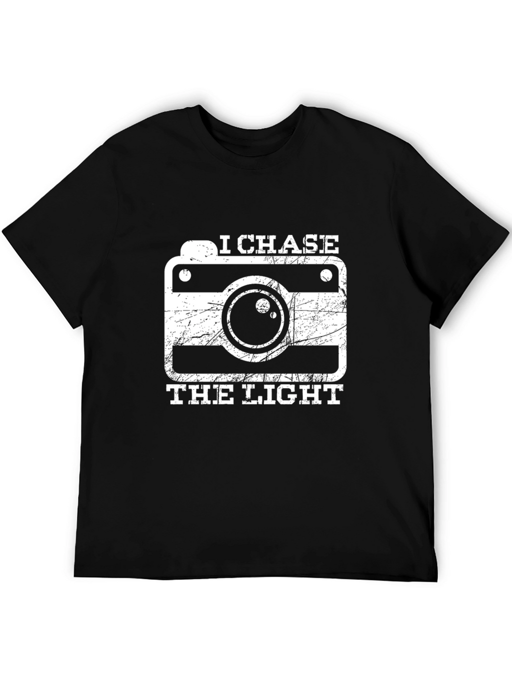 I Chase The Light Photographer T-Shirt - Black