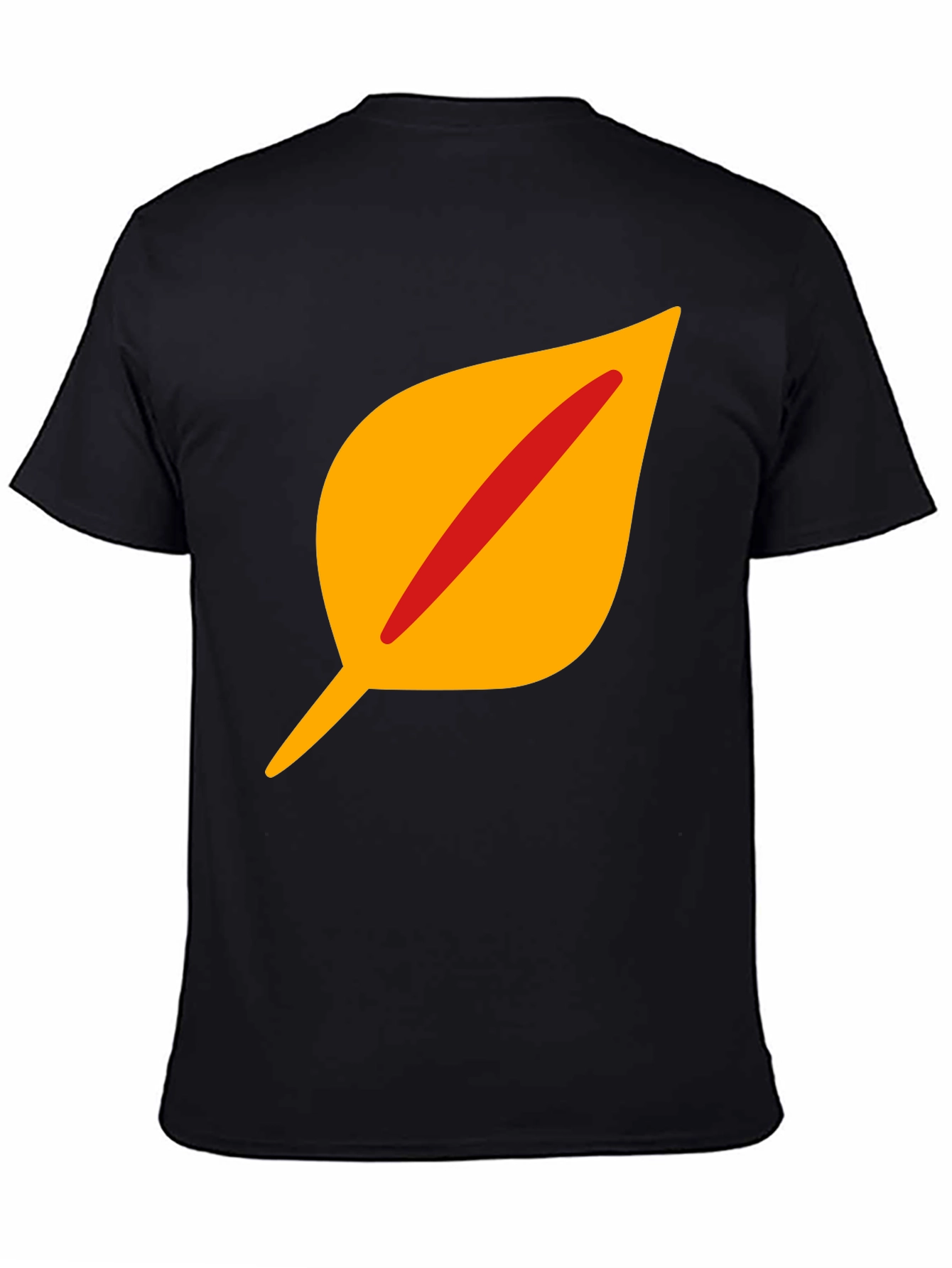 Leaf Graphic Tee - Stylish Black Cotton T-Shirt