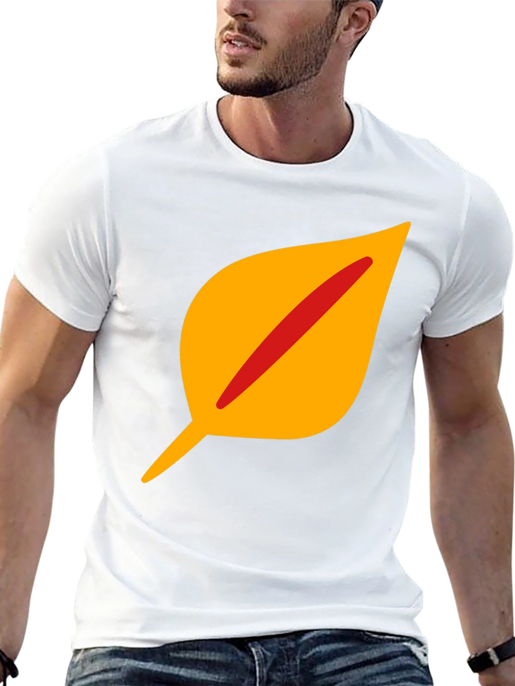Leaf Graphic Tee - Stylish Black Cotton T-Shirt