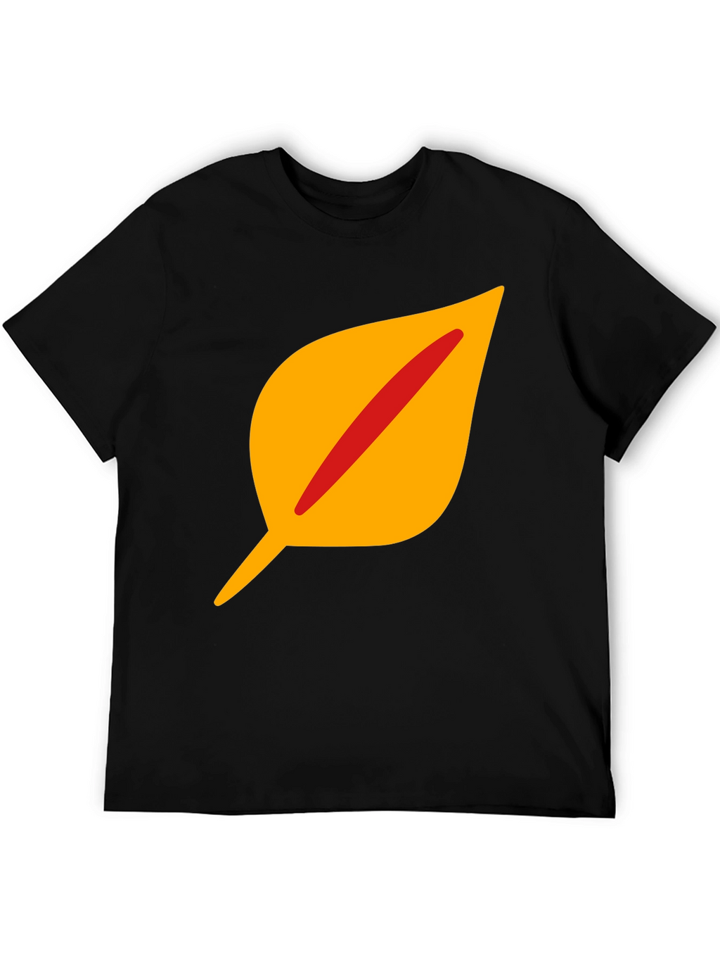 Leaf Graphic Tee - Stylish Black Cotton T-Shirt