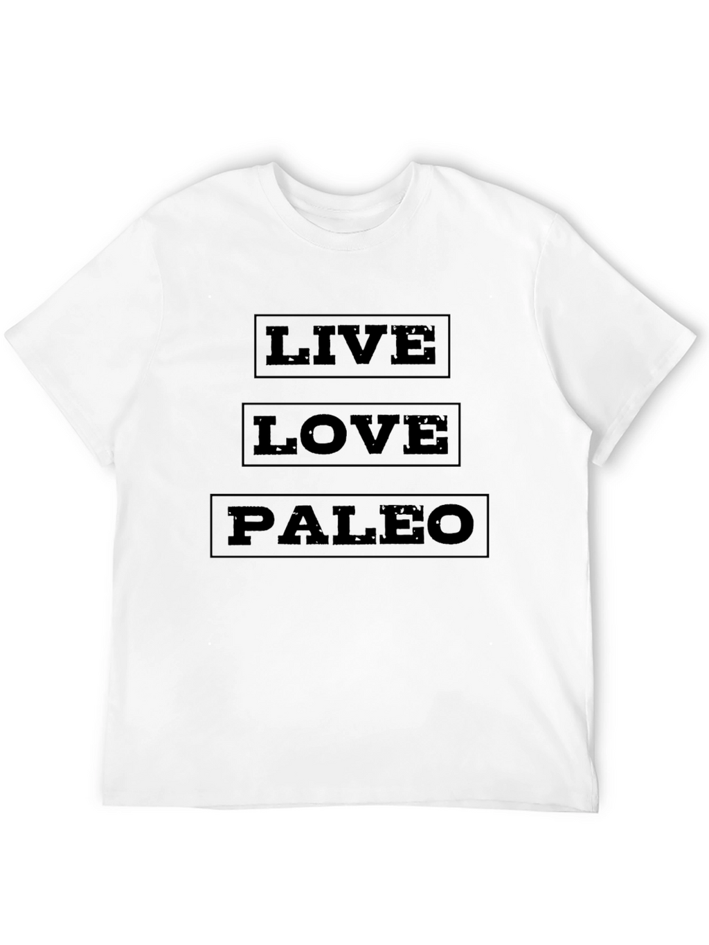 Live Love Paleo Black T-Shirt