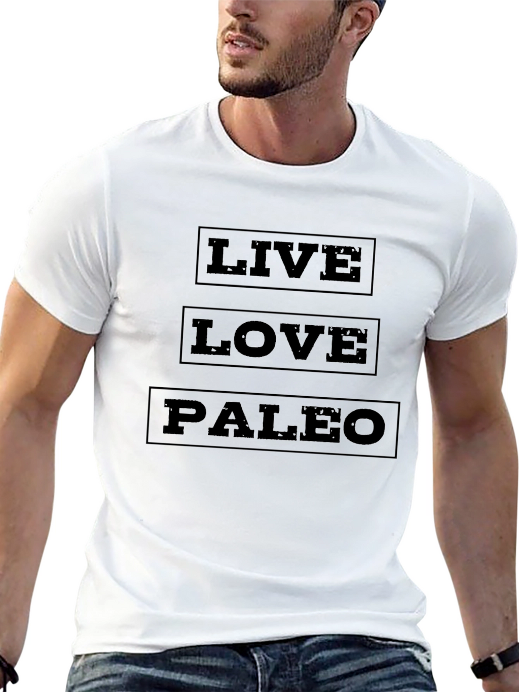 Live Love Paleo Black T-Shirt