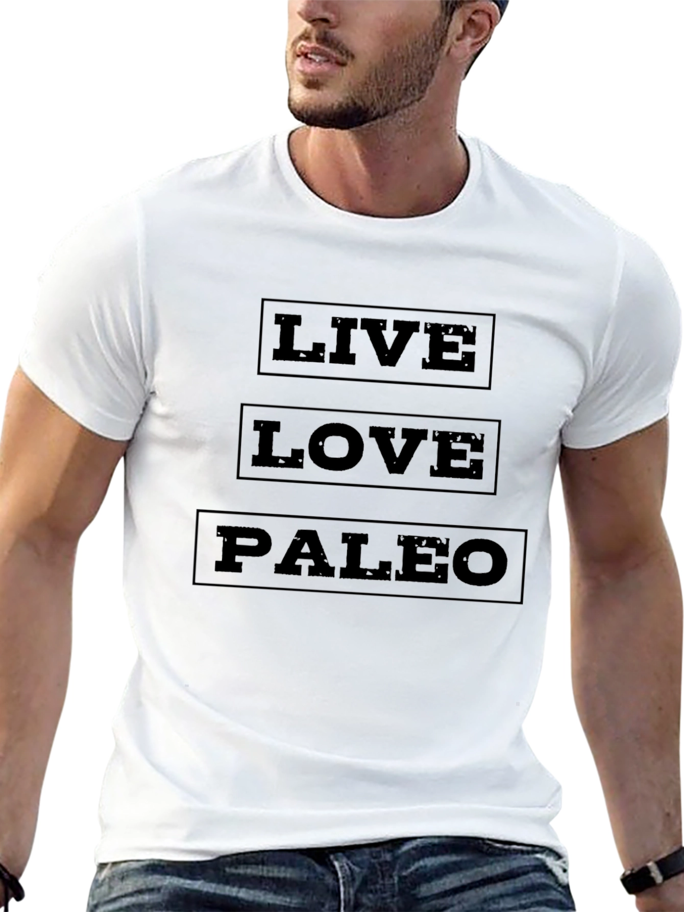 Live Love Paleo Black T-Shirt