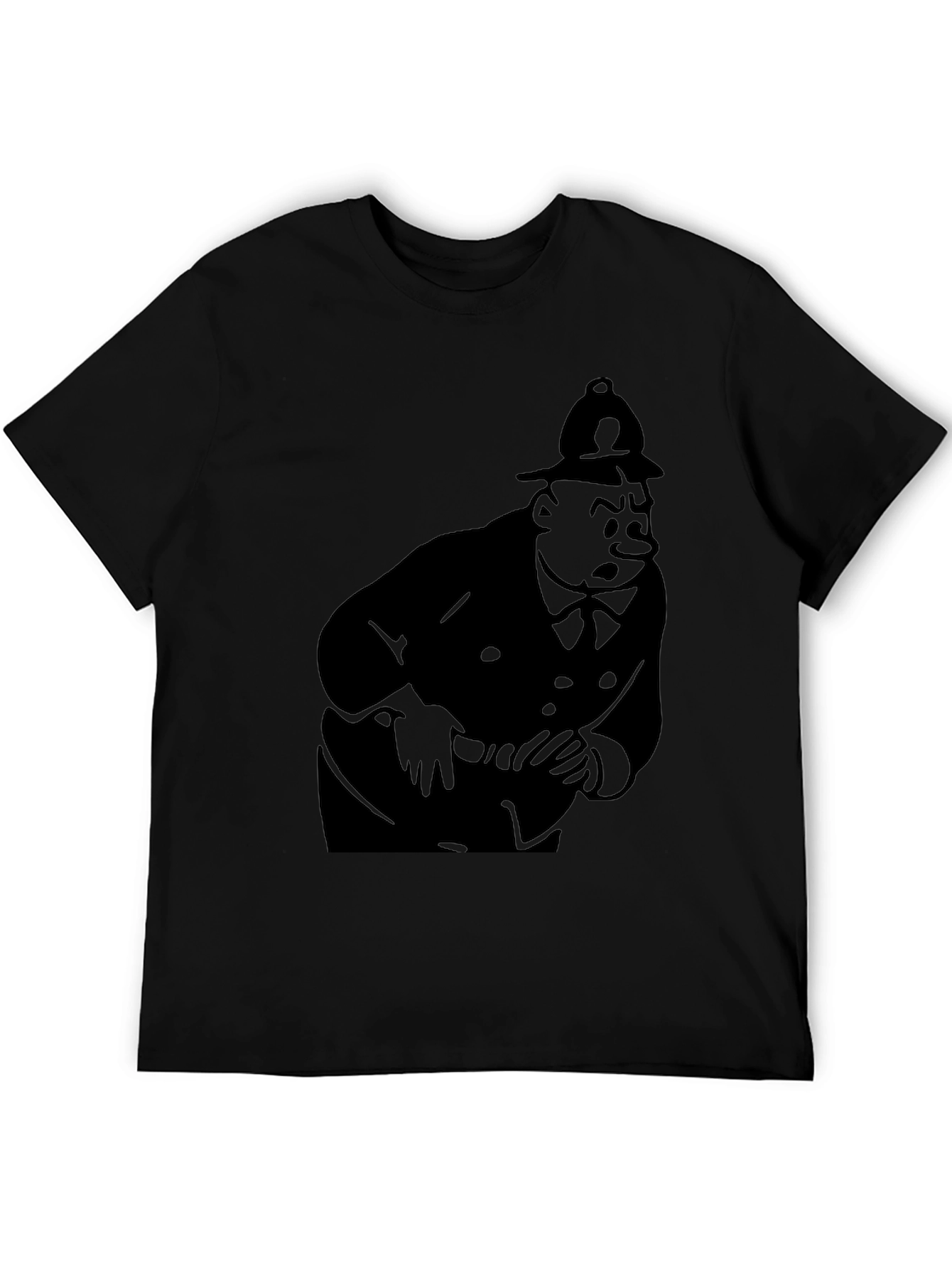 Black Tintin Thompson T-Shirt