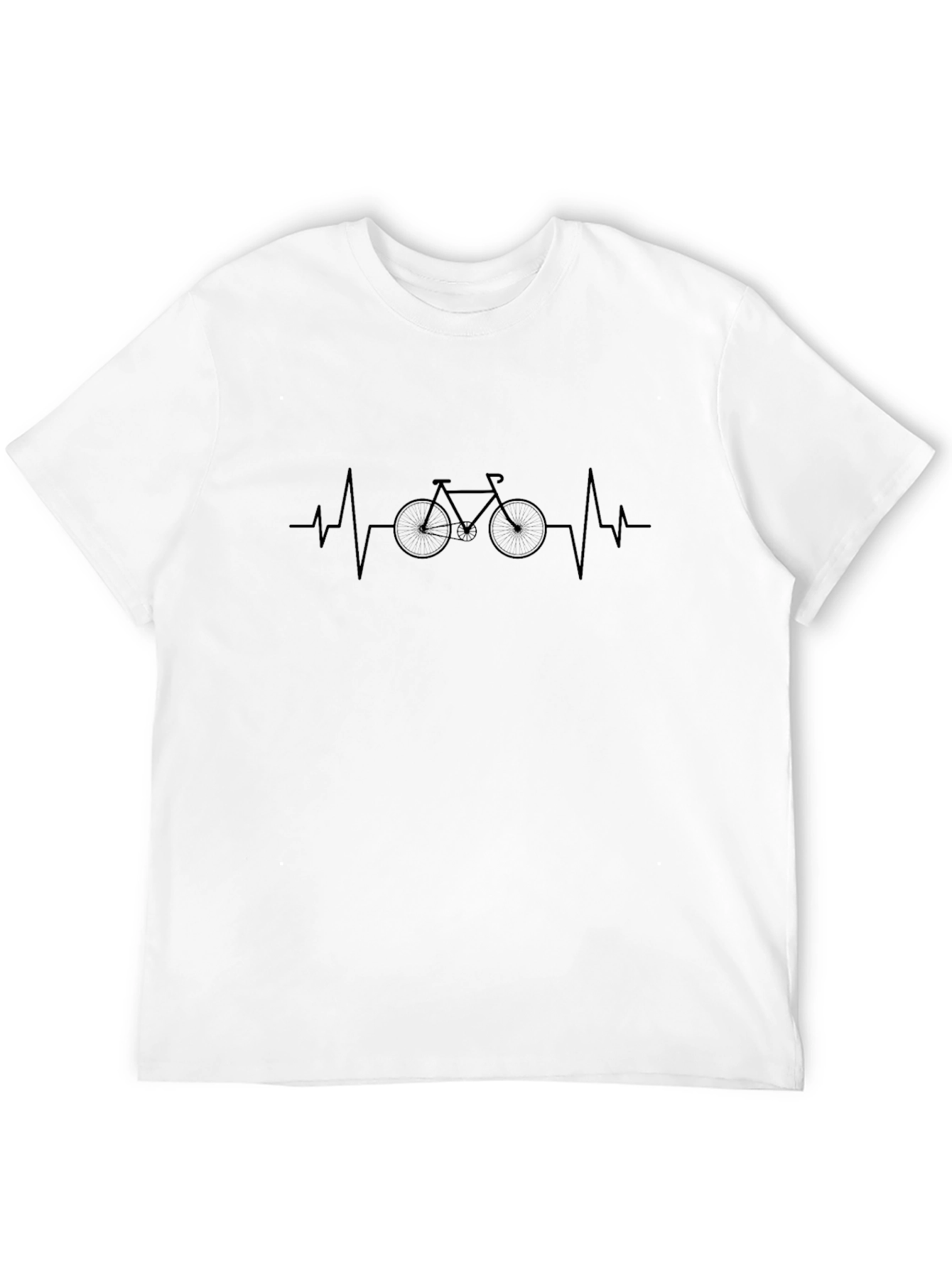 Bicycle Heartbeat T-Shirt - Cyclist Graphic Tee