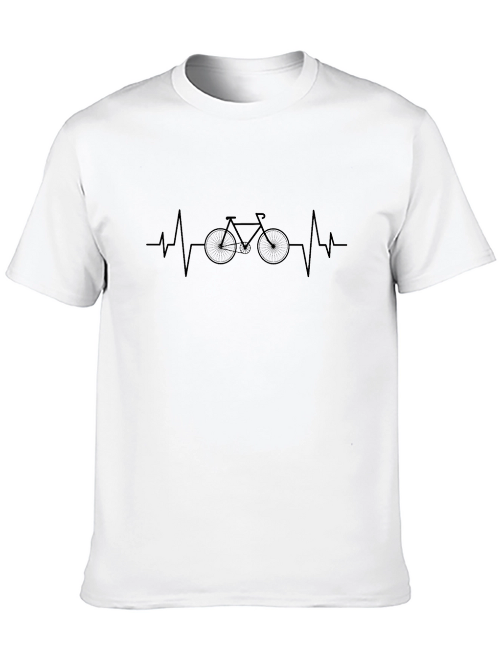 Bicycle Heartbeat T-Shirt - Cyclist Graphic Tee