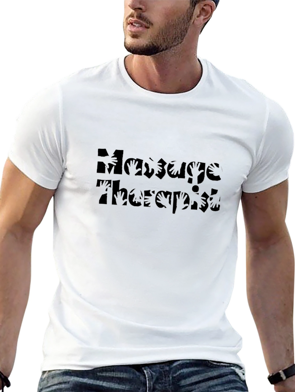 Massage Therapist Graphic Tee - Black