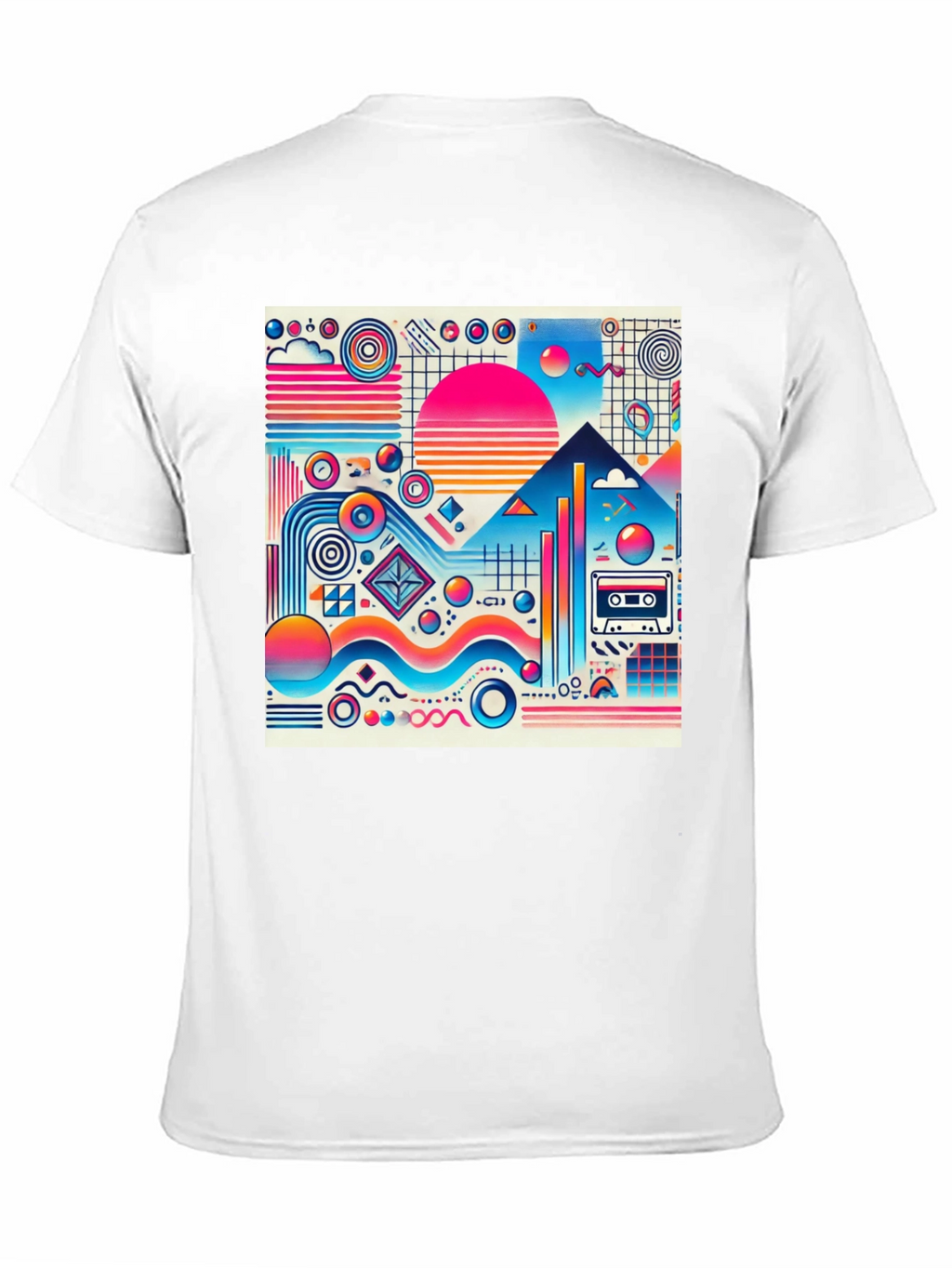 Retro Wave T-Shirt - Vibrant 80s Style