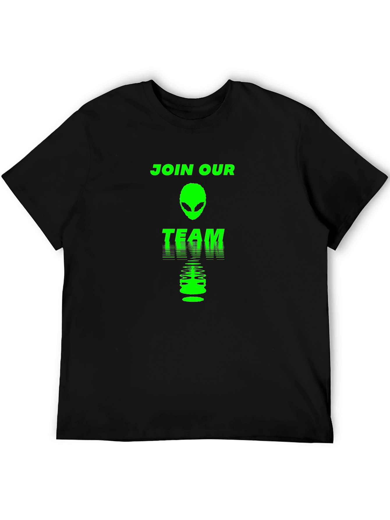 Join Our Team Alien Graphic Tee - Black