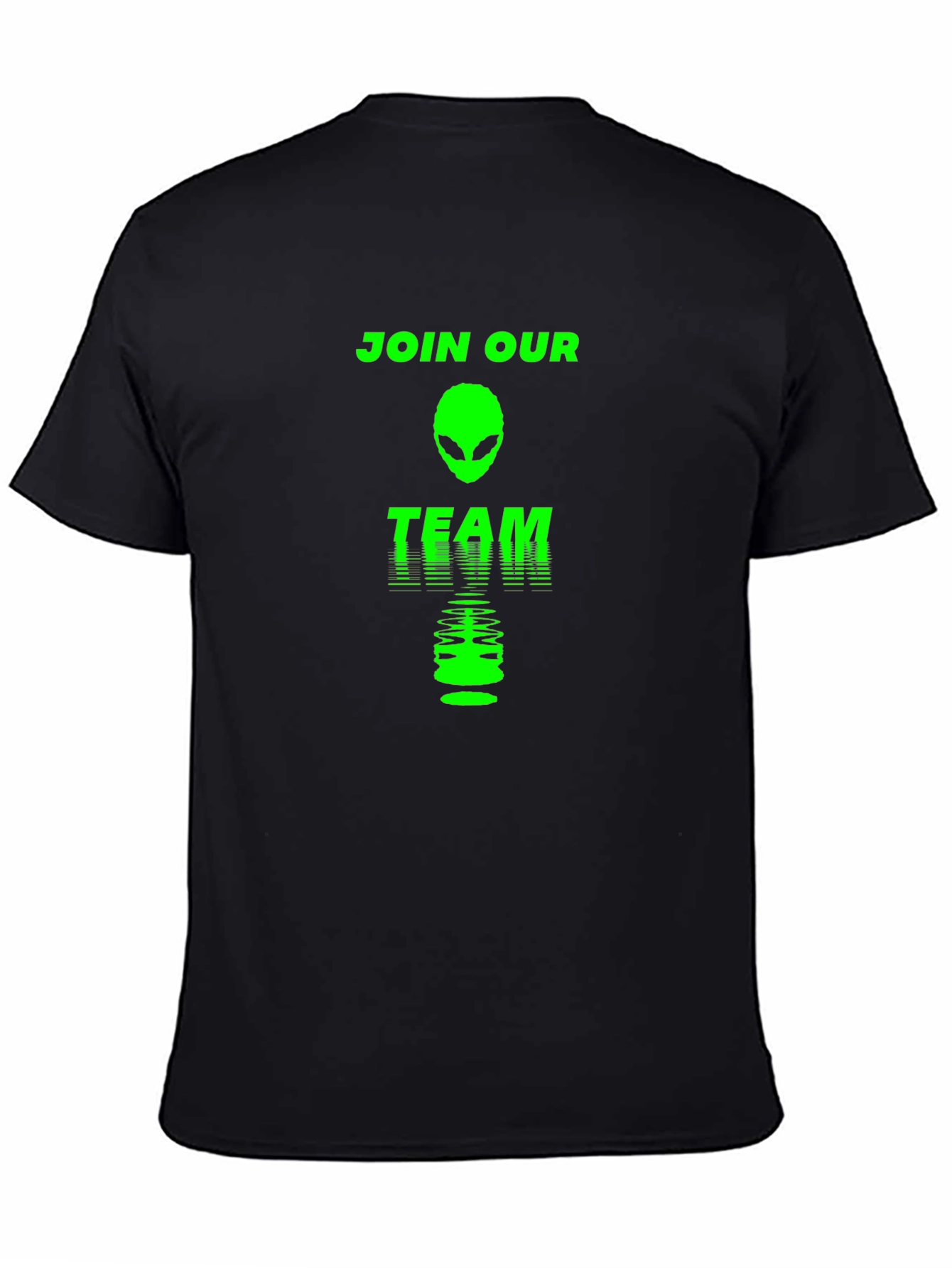 Join Our Team Alien Graphic Tee - Black