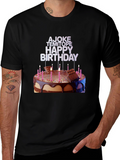 Birthday Cake Tee: AJOKE TEMITOPE HAPPY BIRTHDAY Design