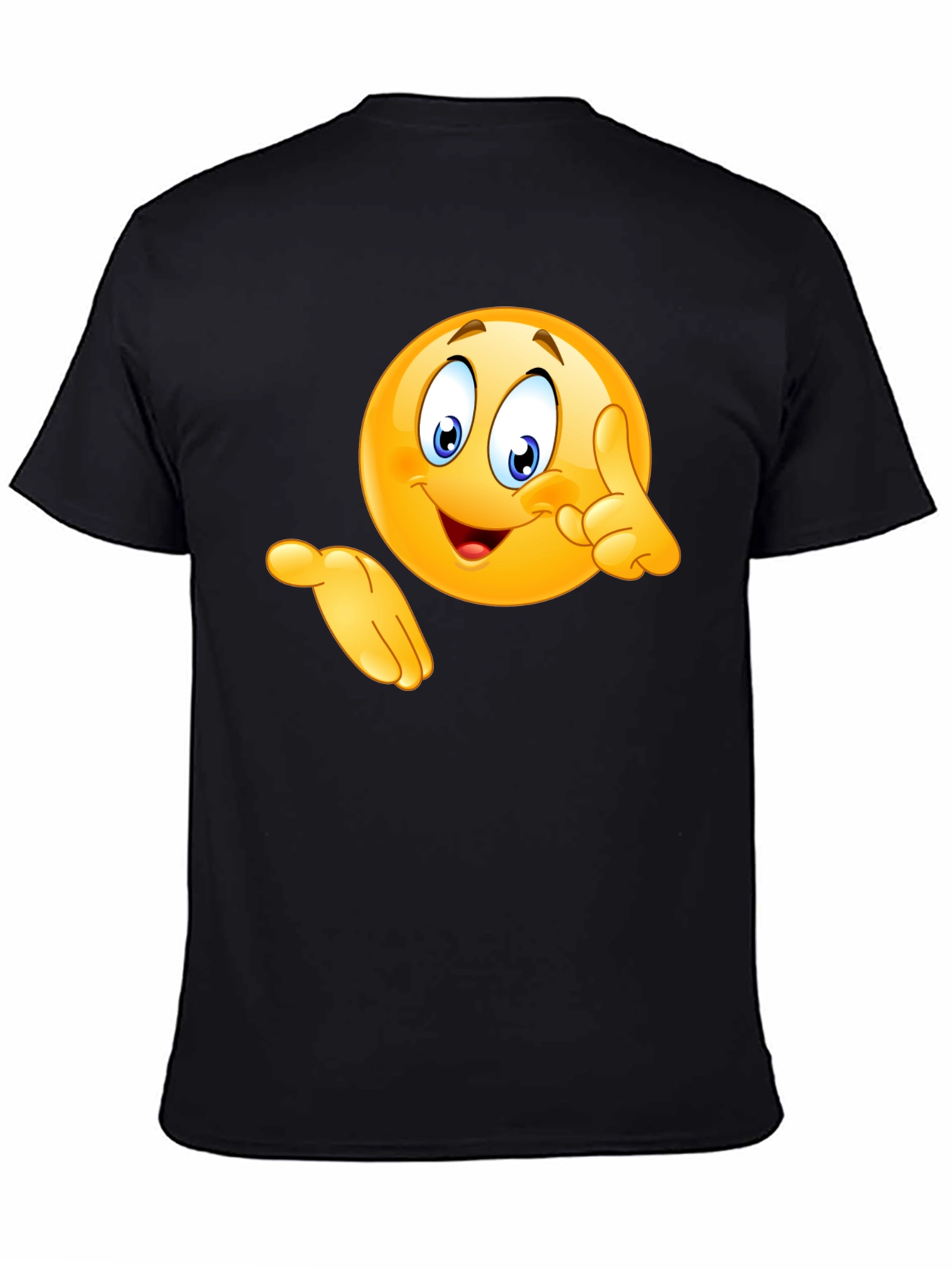 Emoji Graphic Black T-Shirt - Fun & Casual