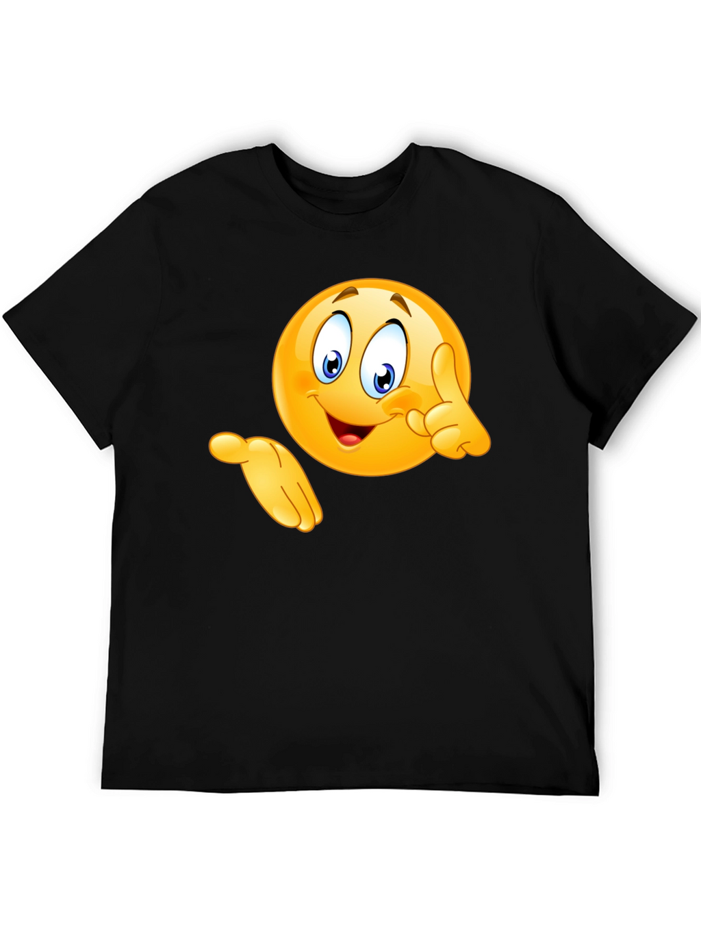 Emoji Graphic Black T-Shirt - Fun & Casual