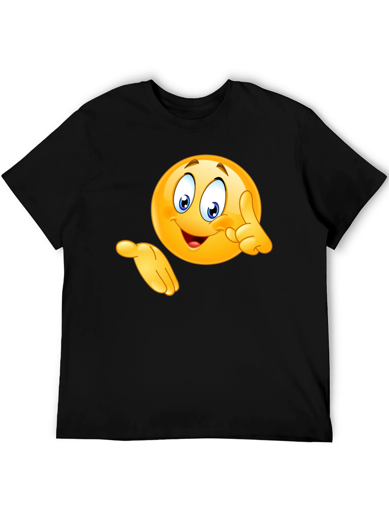 Emoji Graphic Black T-Shirt - Fun & Casual