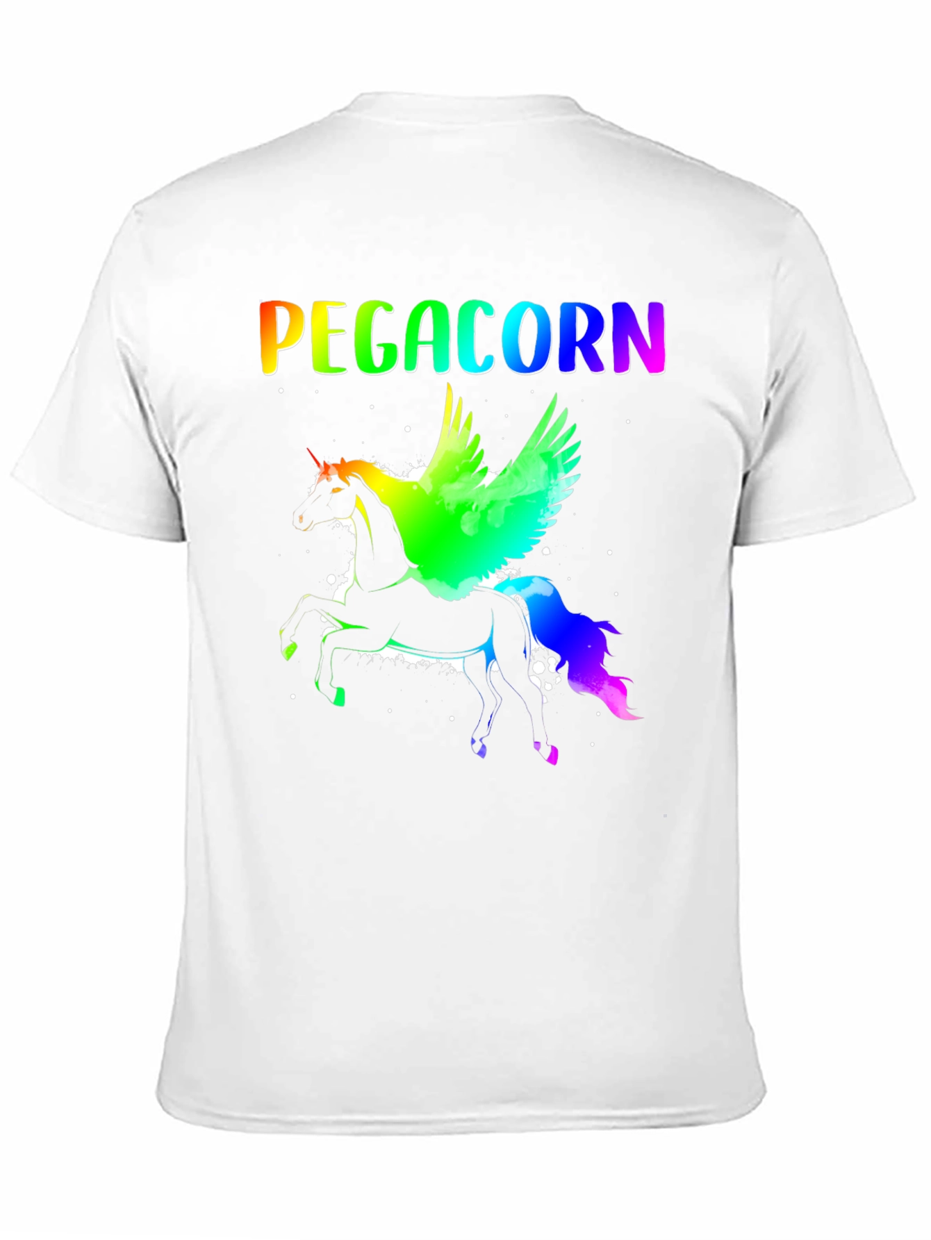 Pegacorn Rainbow Graphic Tee