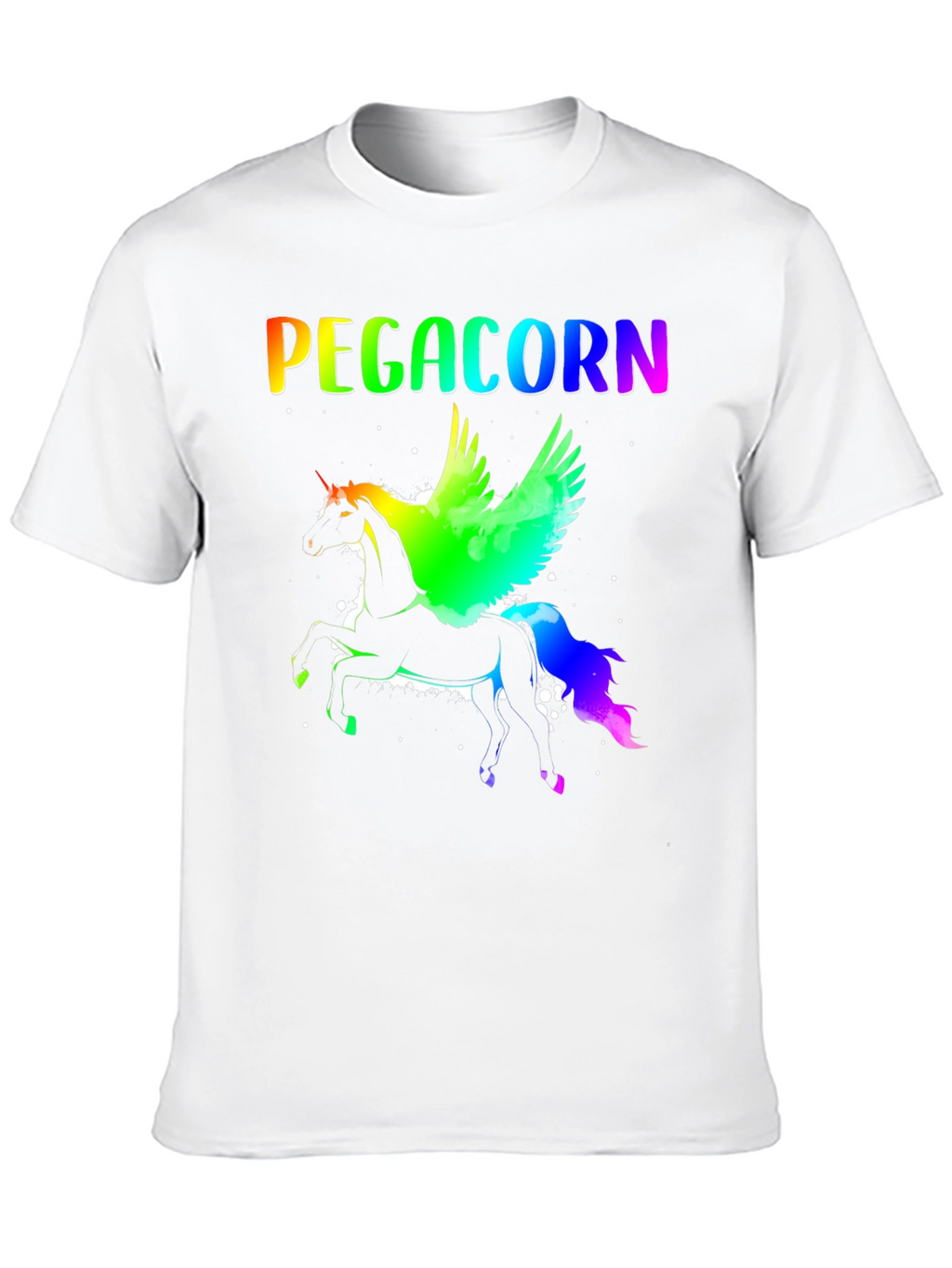 Pegacorn Rainbow Graphic Tee