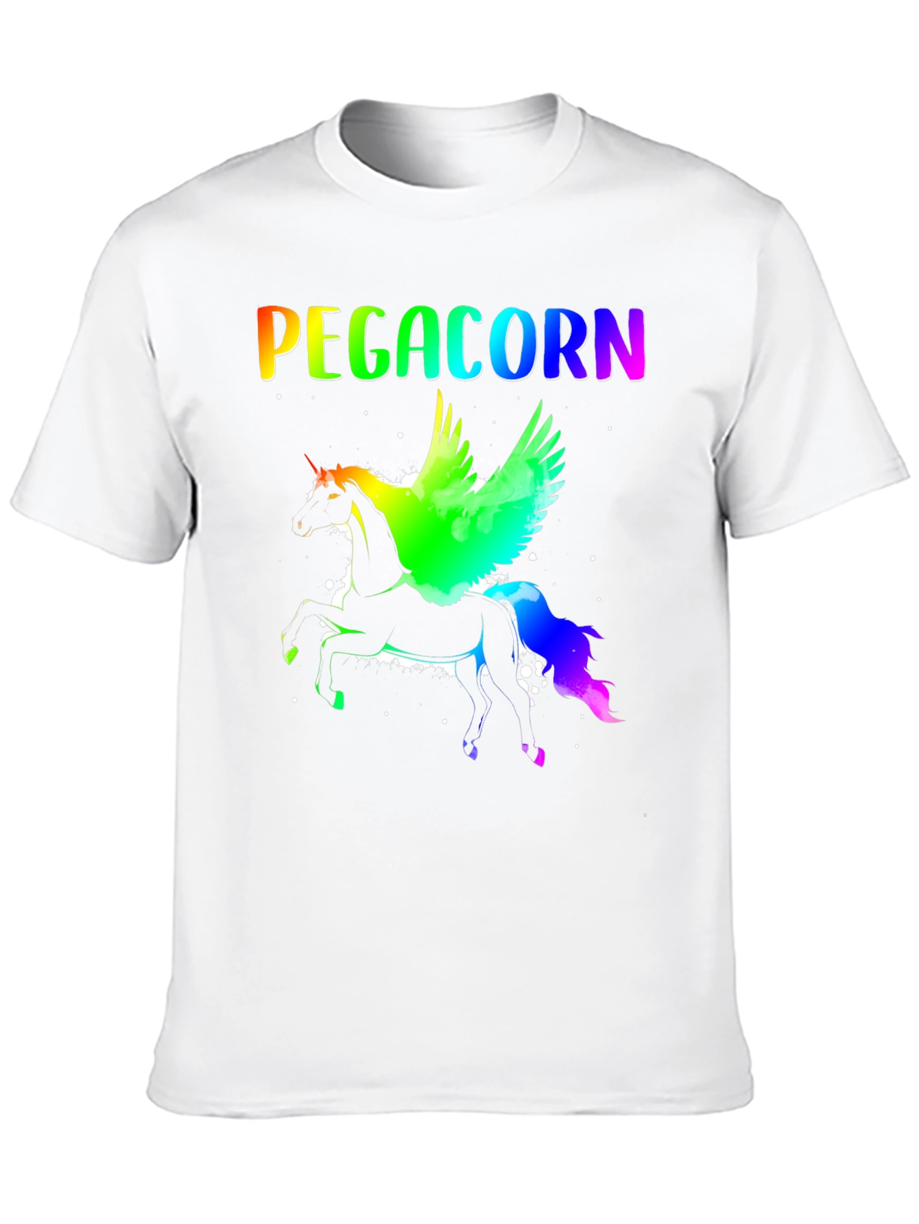 Pegacorn Rainbow Graphic Tee