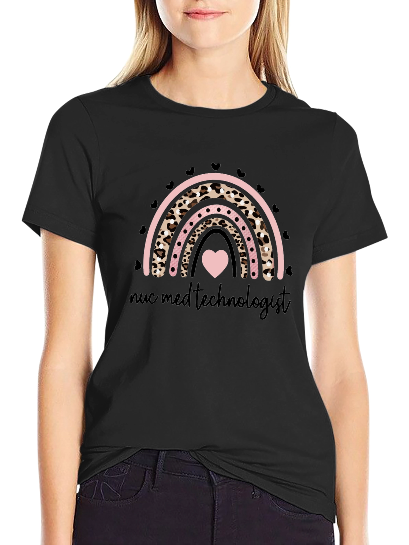 Nuc Med Technologist Rainbow Graphic Tee