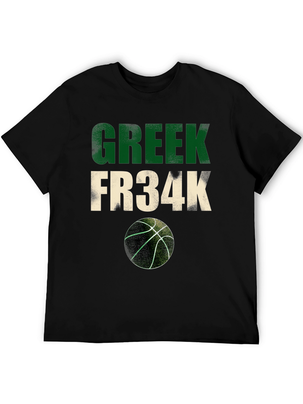 Greek Fr34k Basketball Graphic Tee