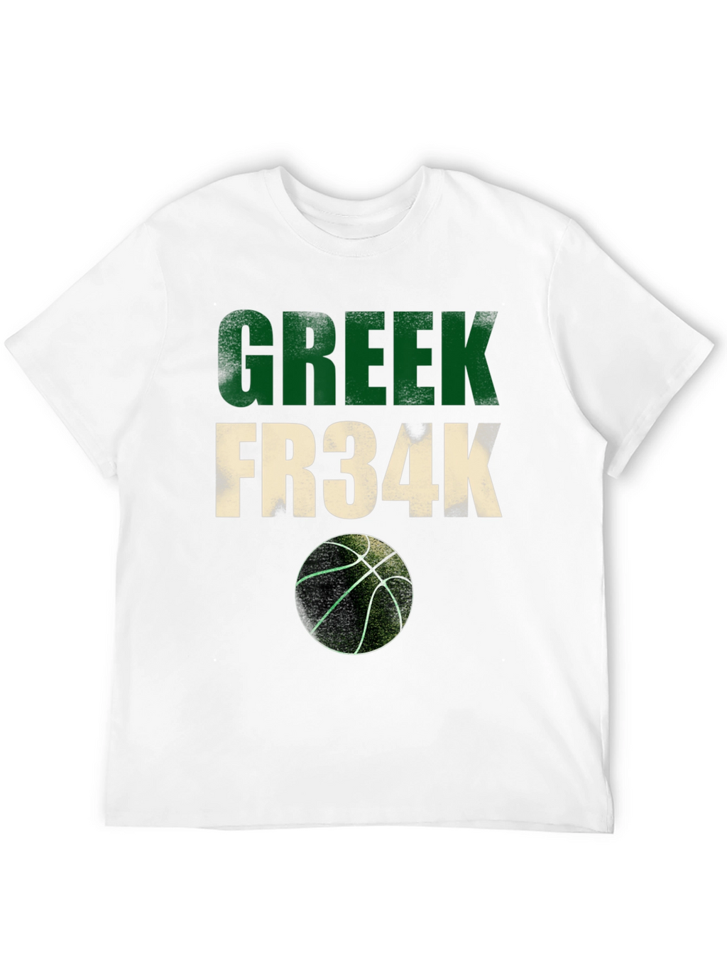 Greek Fr34k Basketball Graphic Tee