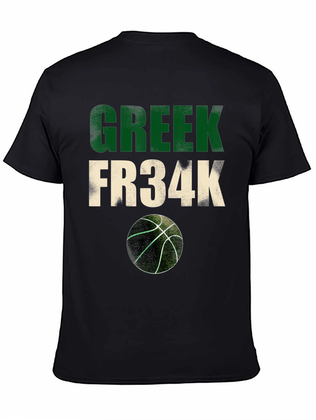Greek Fr34k Basketball Graphic Tee