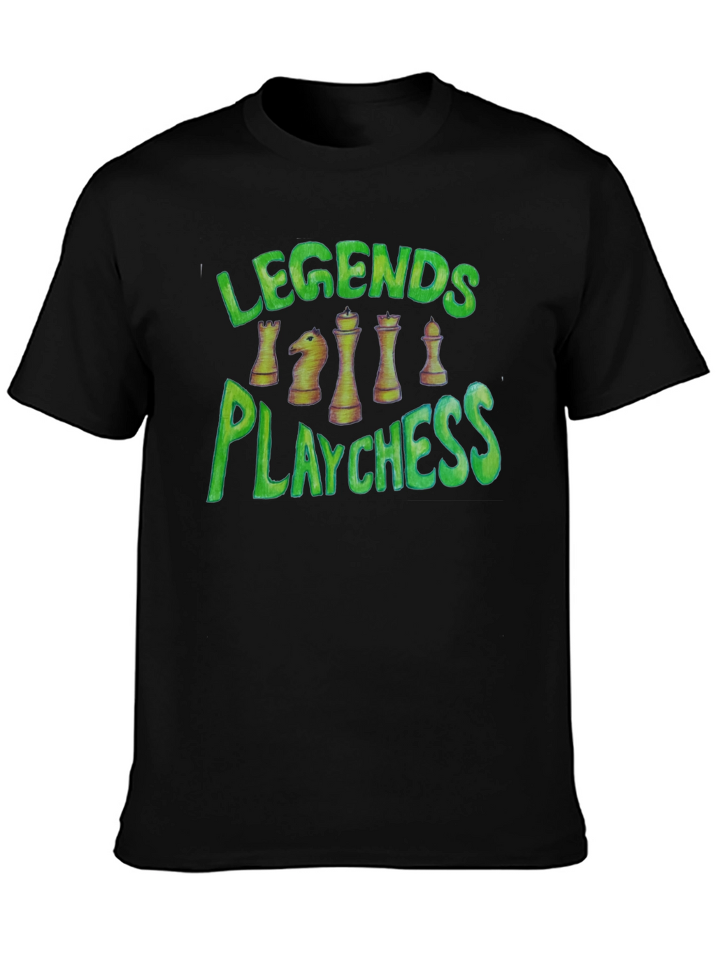 Legends Play Chess Graphic T-Shirt