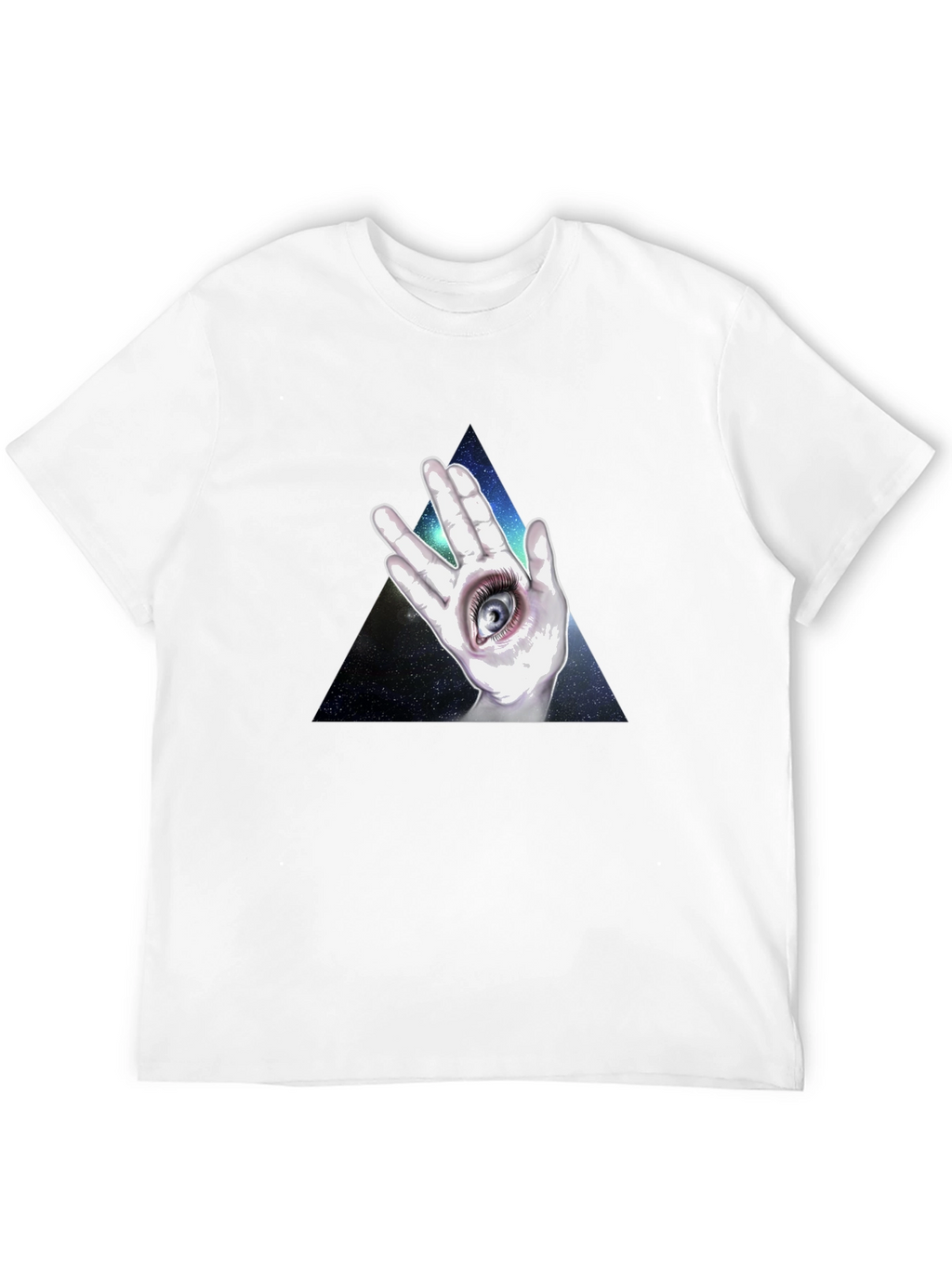 All Seeing Eye Hand Graphic T-Shirt - Black