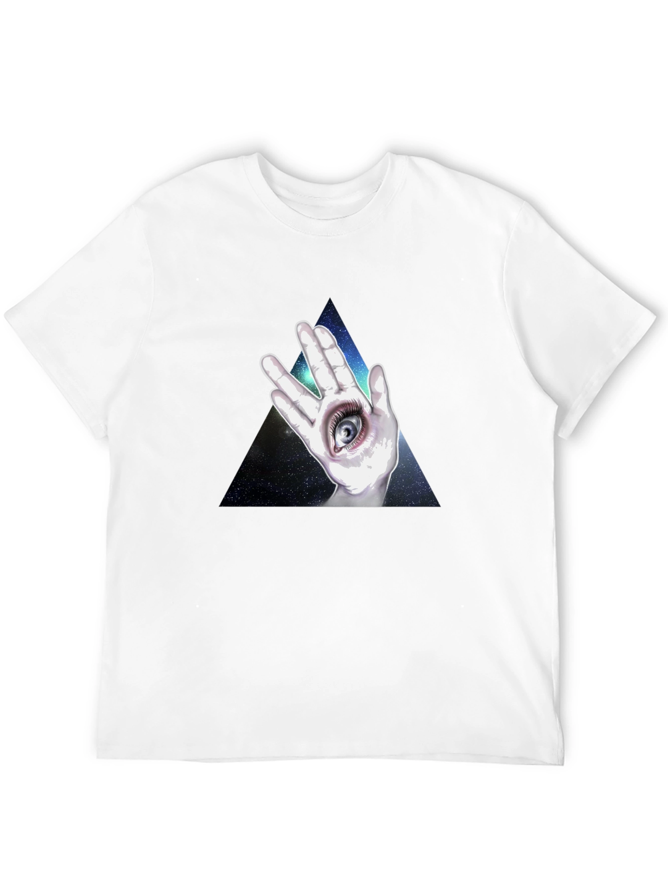 All Seeing Eye Hand Graphic T-Shirt - Black