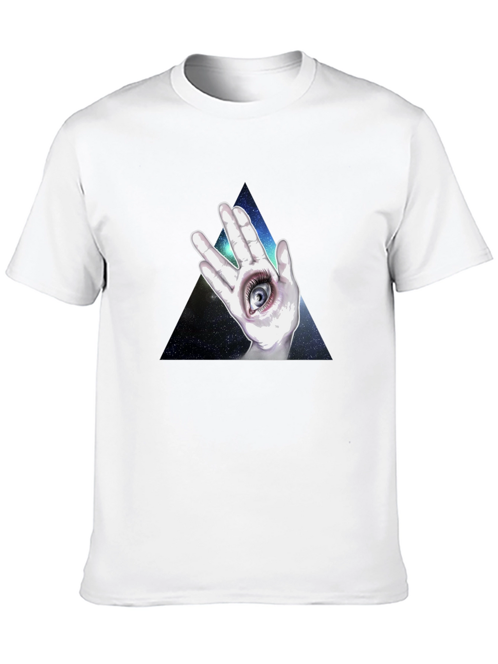 All Seeing Eye Hand Graphic T-Shirt - Black