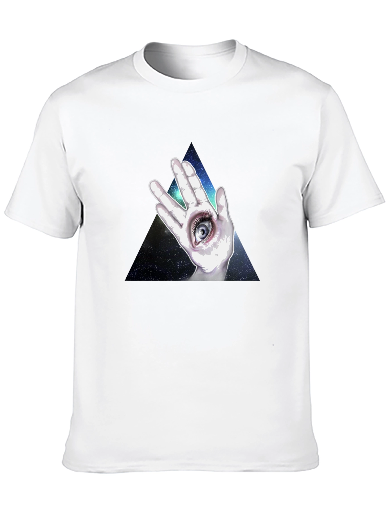 All Seeing Eye Hand Graphic T-Shirt - Black