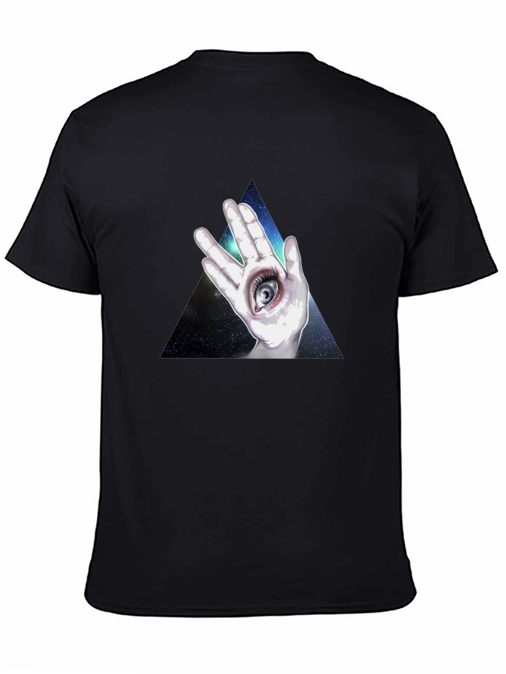 All Seeing Eye Hand Graphic T-Shirt - Black
