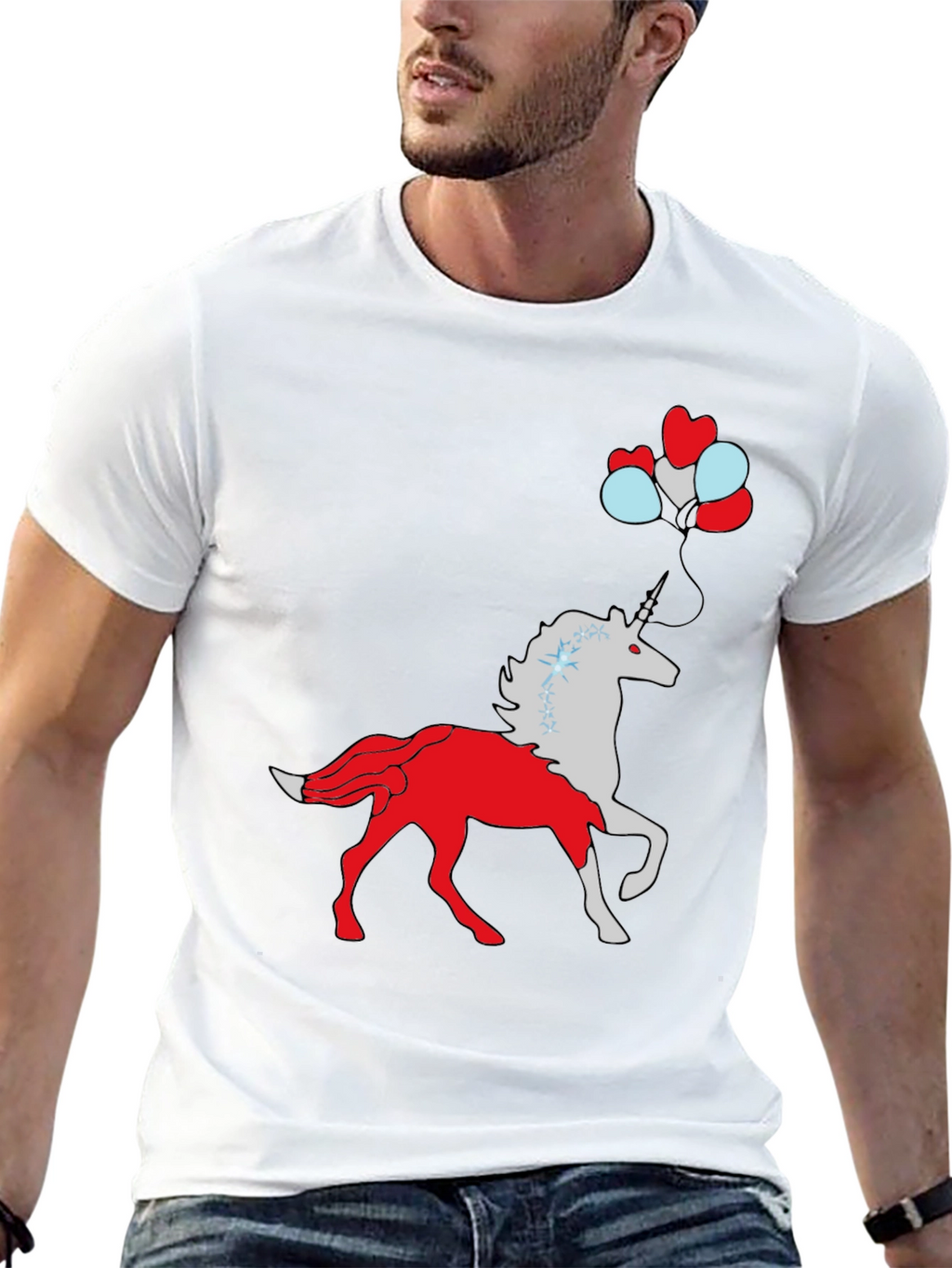 Unicorn Balloon Graphic Tee