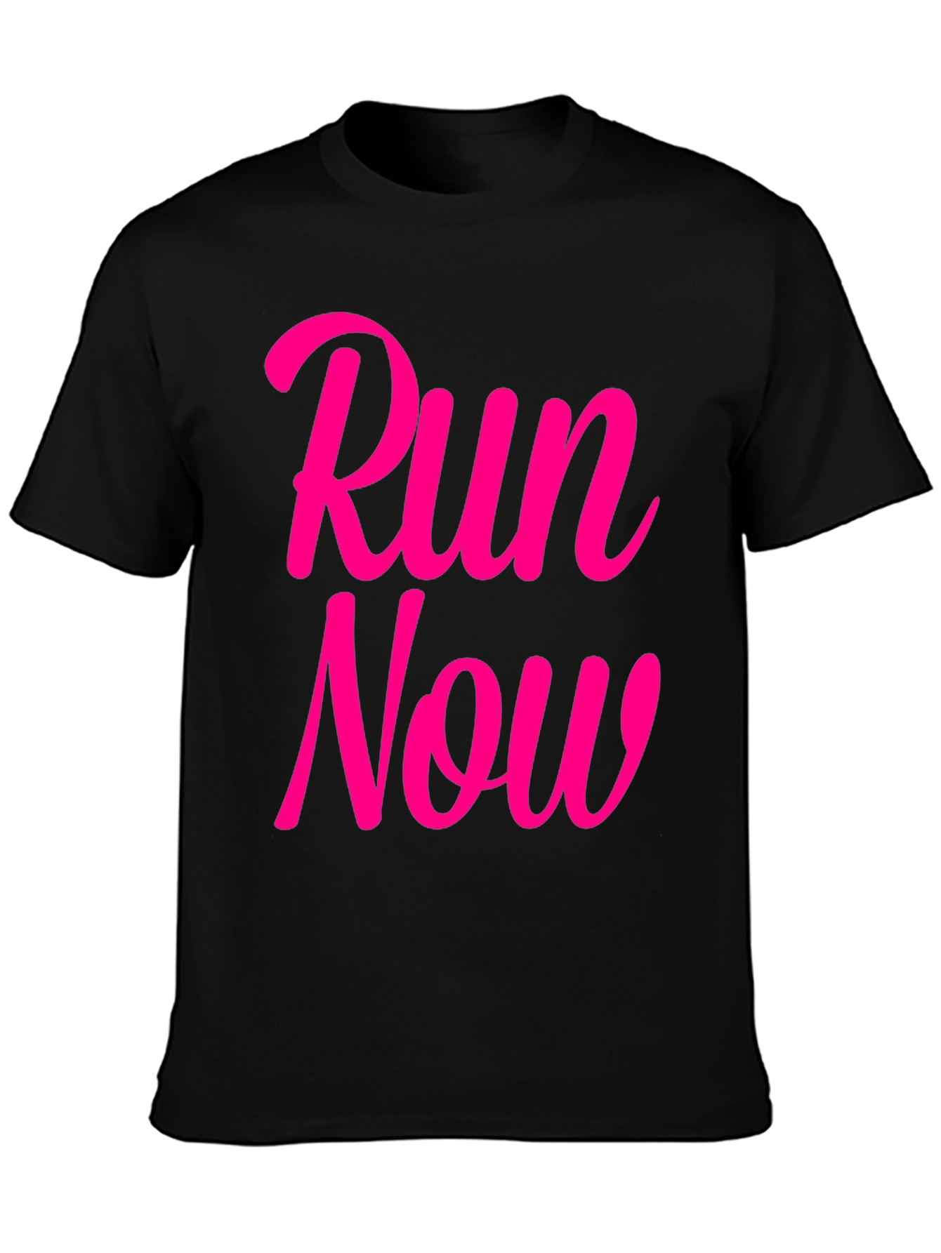 Run Now Black T-Shirt