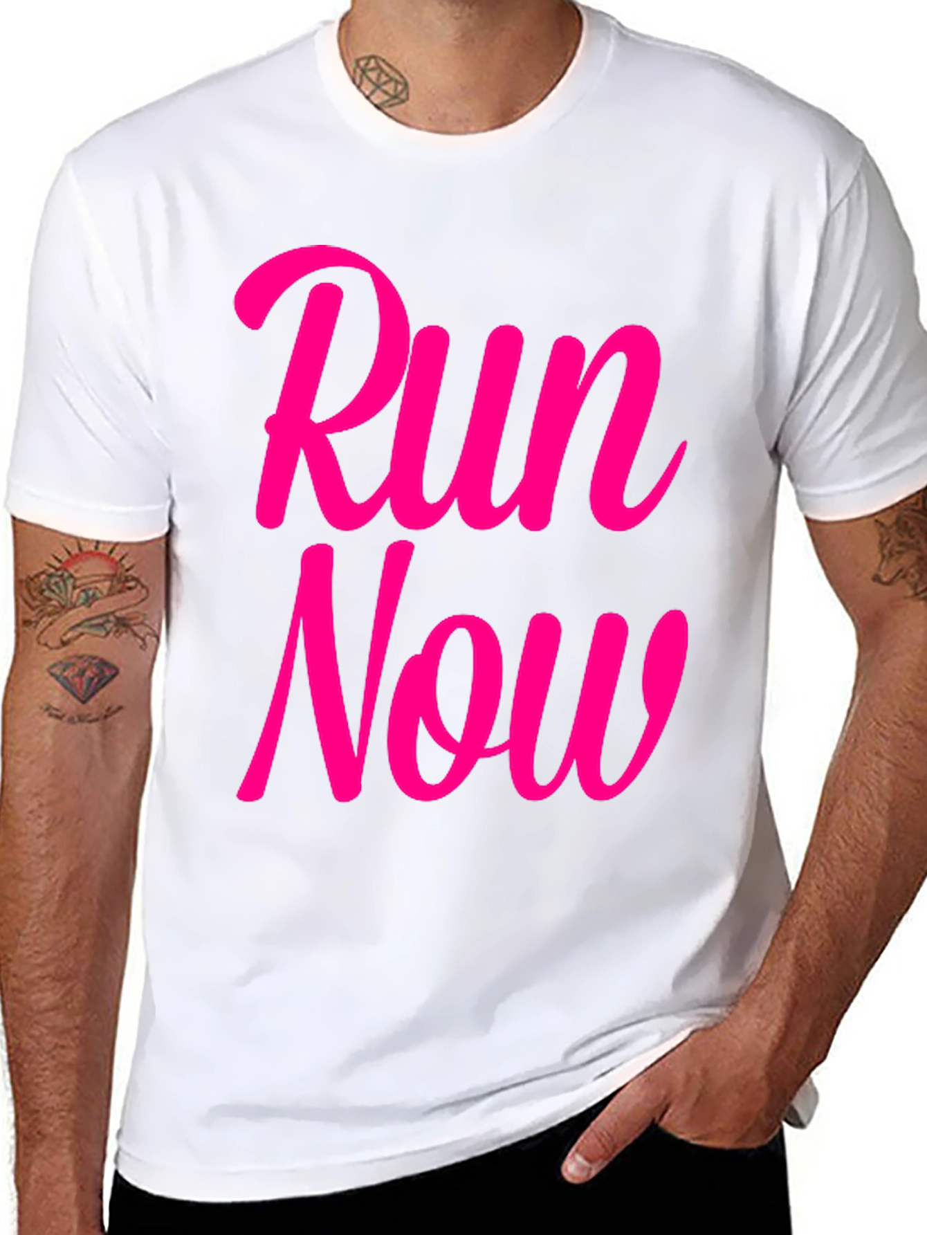 Run Now Black T-Shirt