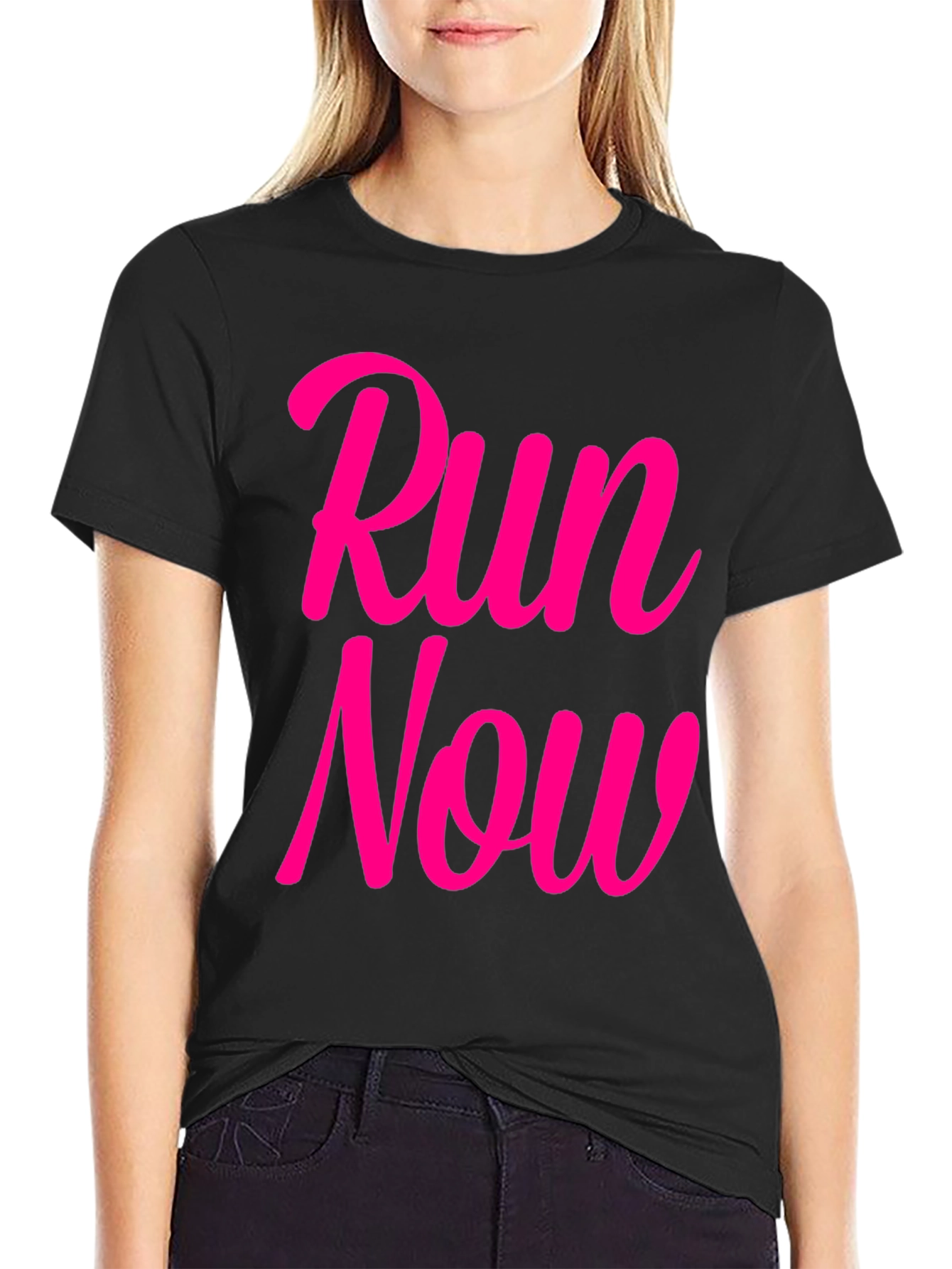 Run Now Black T-Shirt