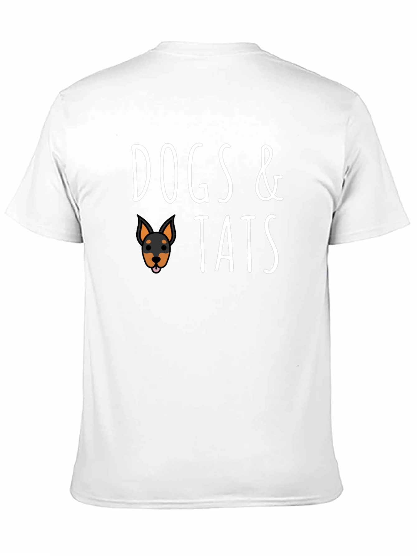 Dogs & Tats Black Graphic T-Shirt