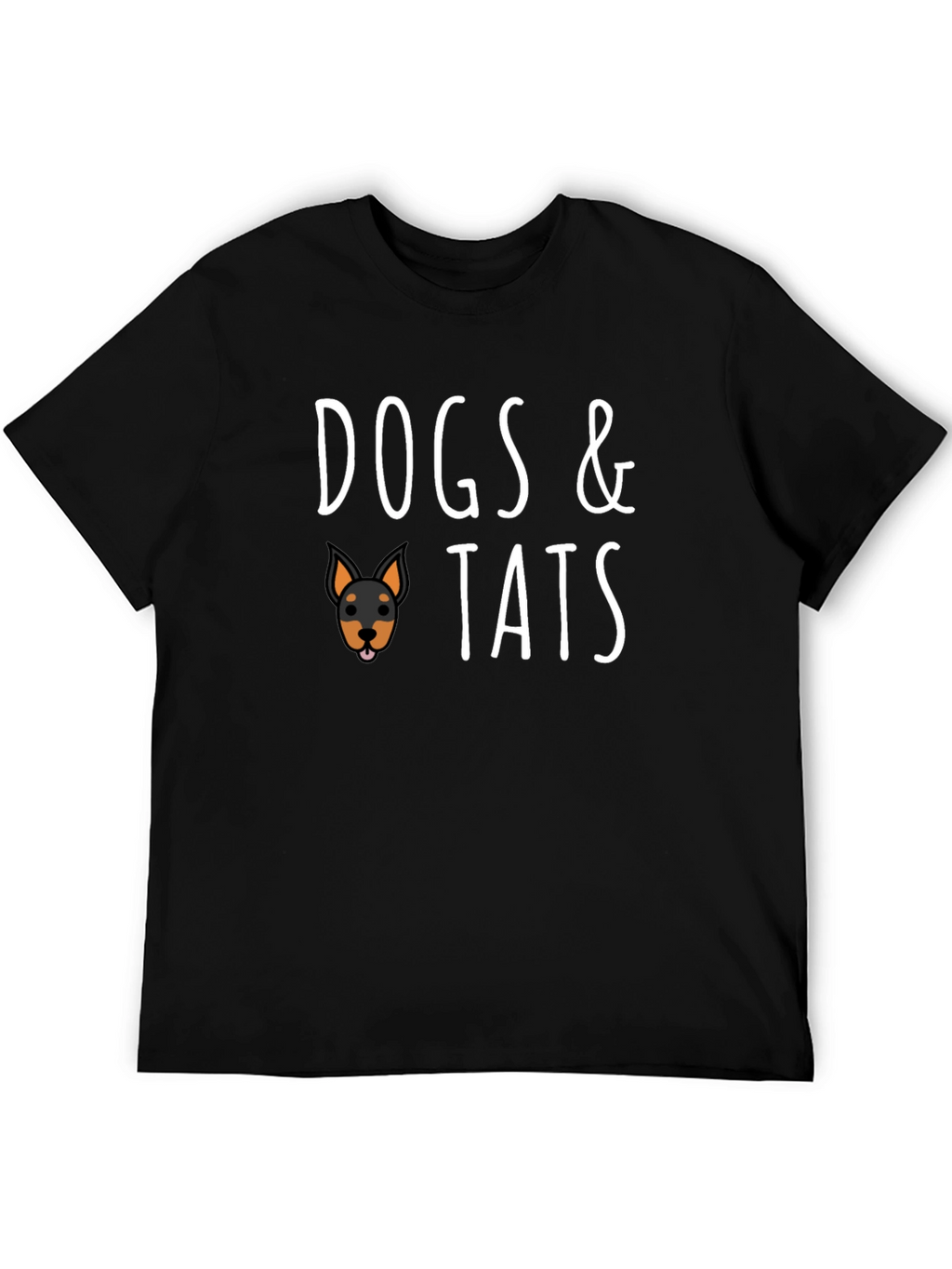Dogs & Tats Black Graphic T-Shirt