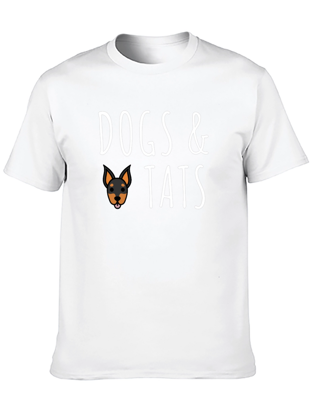 Dogs & Tats Black Graphic T-Shirt