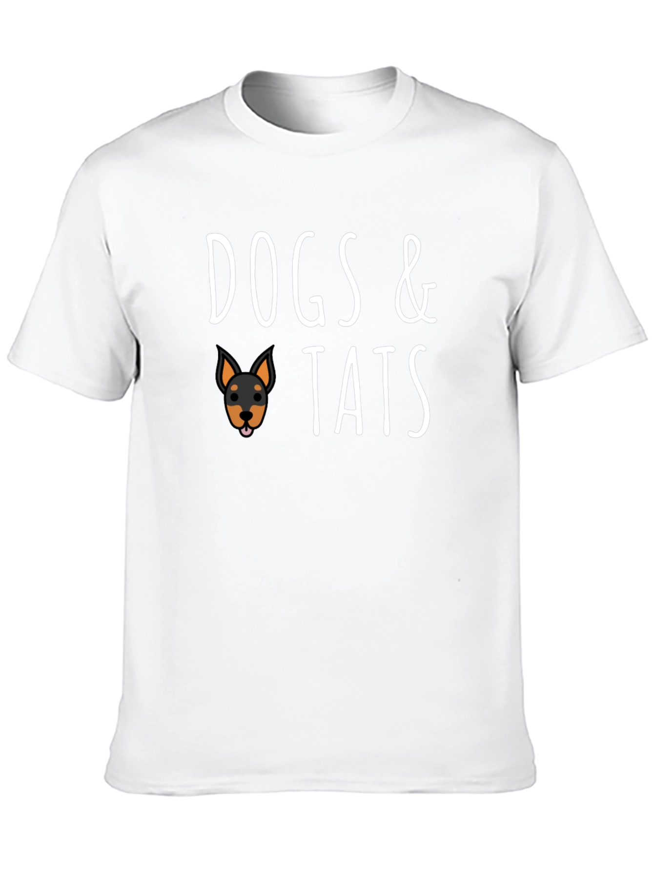 Dogs & Tats Black Graphic T-Shirt