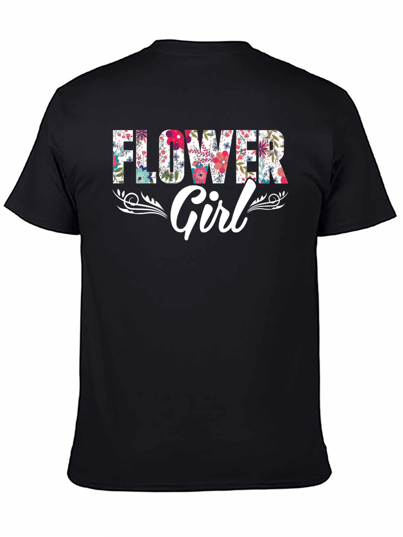 Flower Girl Floral Graphic T-Shirt