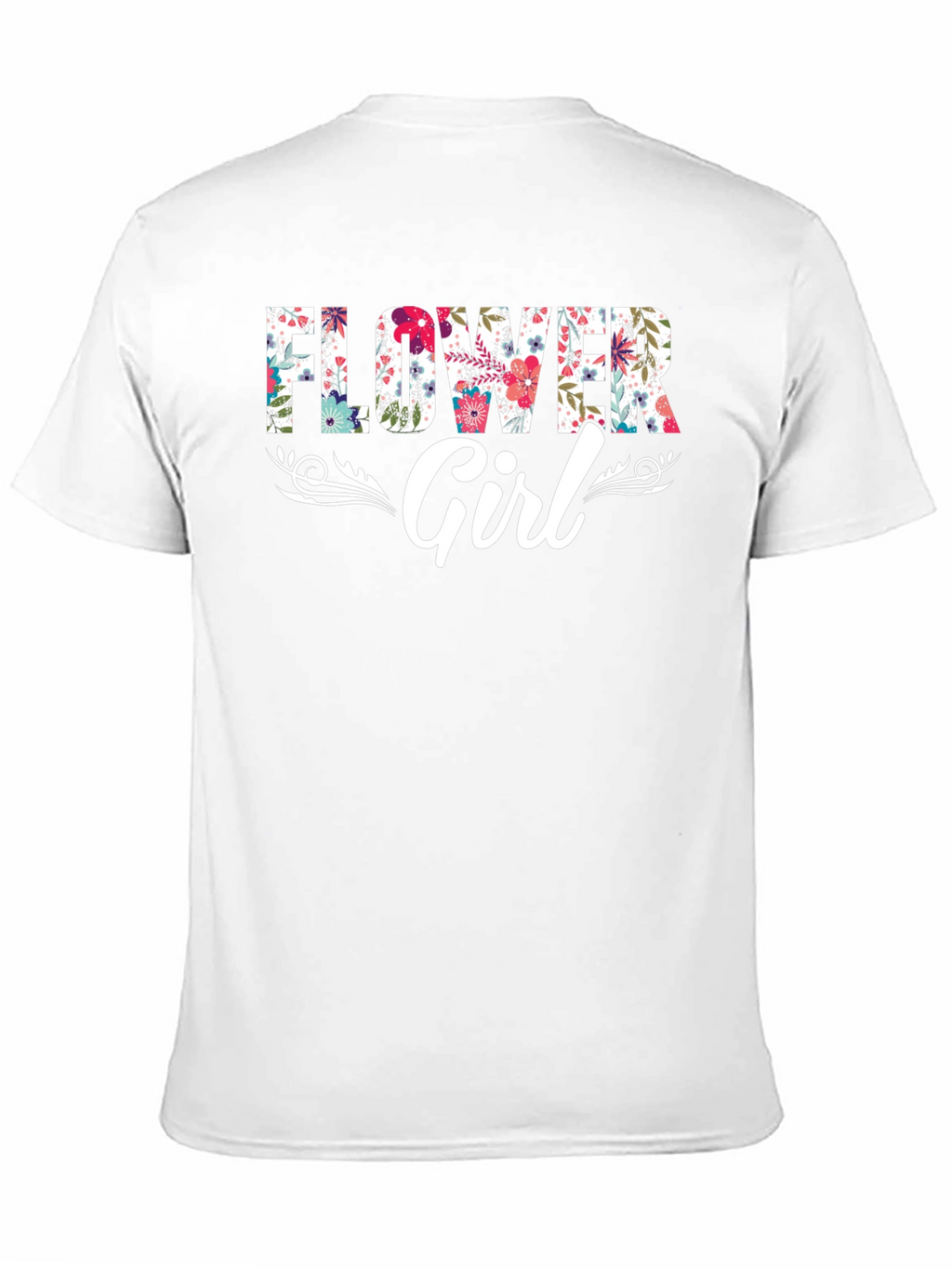 Flower Girl Floral Graphic T-Shirt