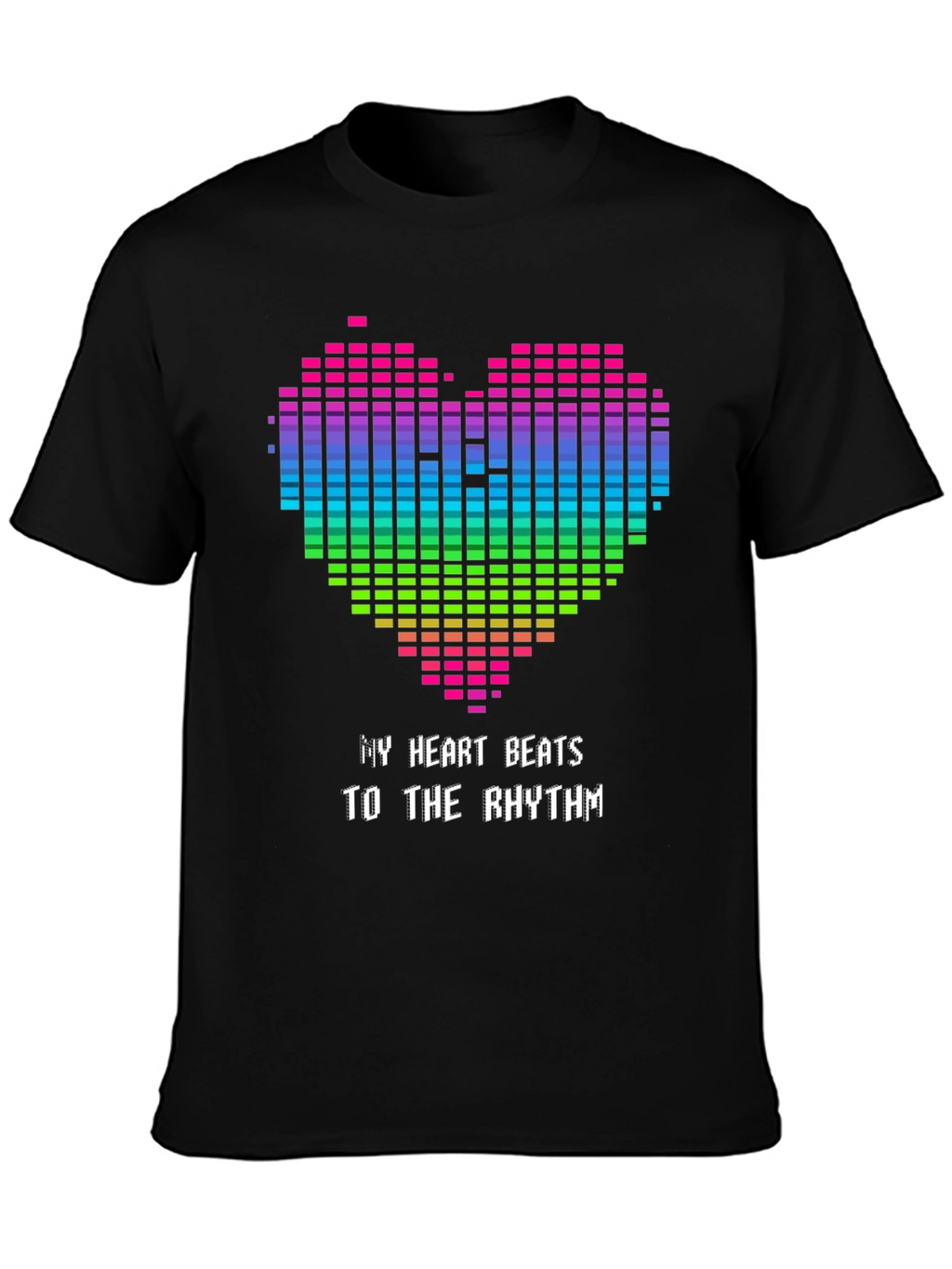 My Heart Beats T-Shirt - Rhythm Graphic Tee