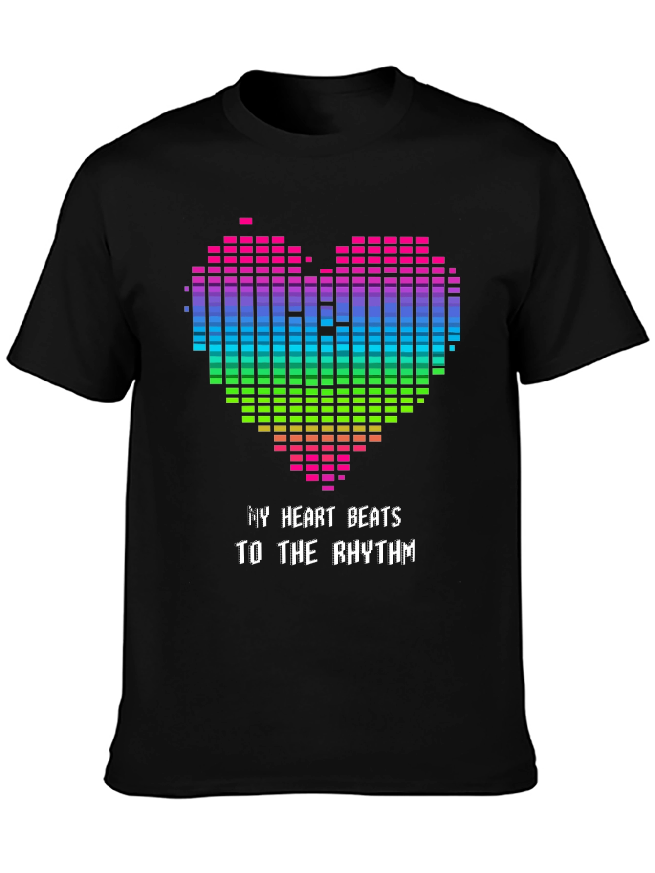 My Heart Beats T-Shirt - Rhythm Graphic Tee