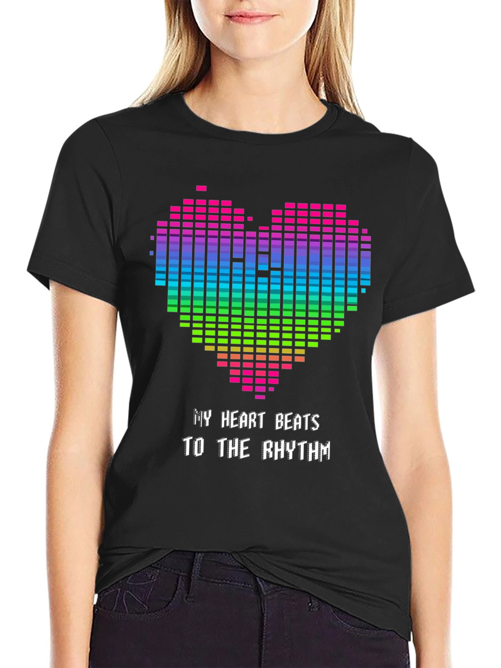 My Heart Beats T-Shirt - Rhythm Graphic Tee