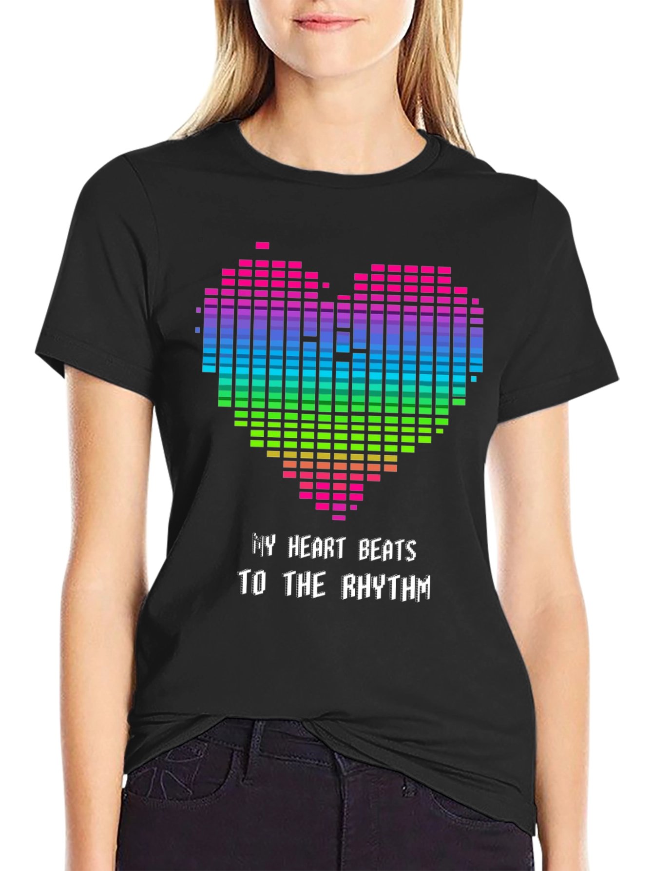 My Heart Beats T-Shirt - Rhythm Graphic Tee