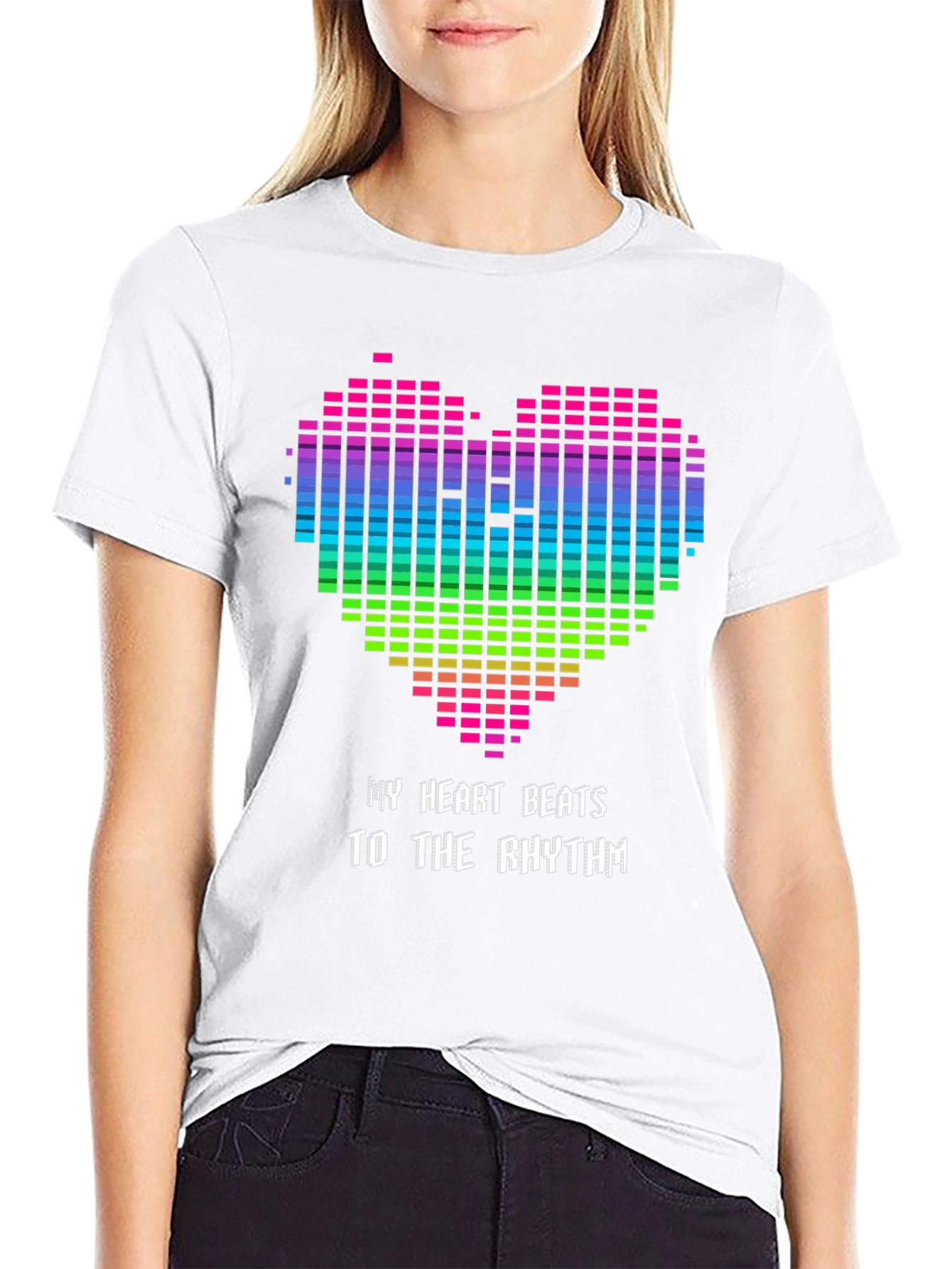 My Heart Beats T-Shirt - Rhythm Graphic Tee
